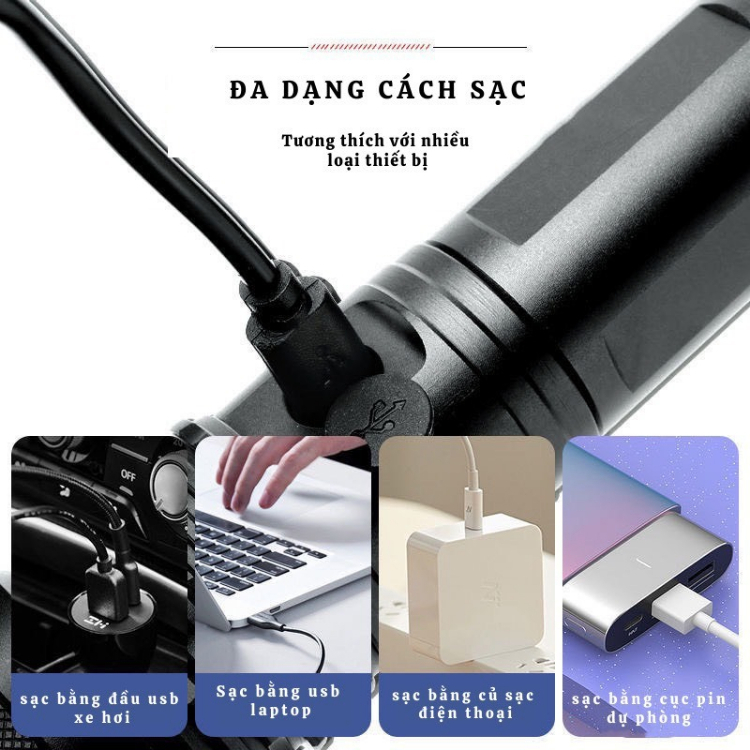 [CHÍNH HÃNG] Đèn Pin Sony Cầm Tay Japan 5 Chế Độ Chiếu Sáng Chống Nước SP49
