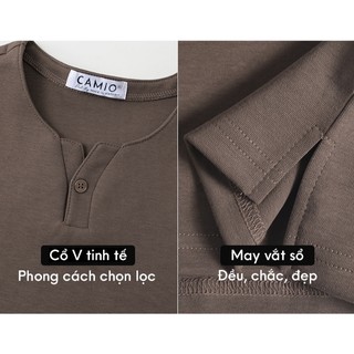 [OUTLET]  Áo thun cổ V Legacy Camio nam phong cách Hàn Quốc, vải cotton, form đẹp CMO01