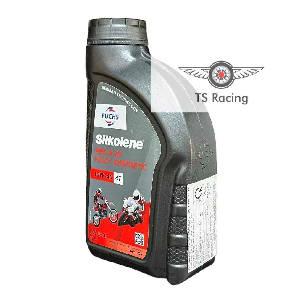 Nhớt fuchs silkolene pro 4 xp 10w40 Tổng Hợp 100% 1L - xe số xe côn