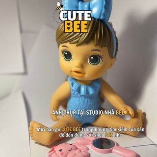 Búp bê nhà tắm Baby Alive Sudsy cao 32cm, tóc nâu dài mềm mại - Đồ chơi CUTE BEE