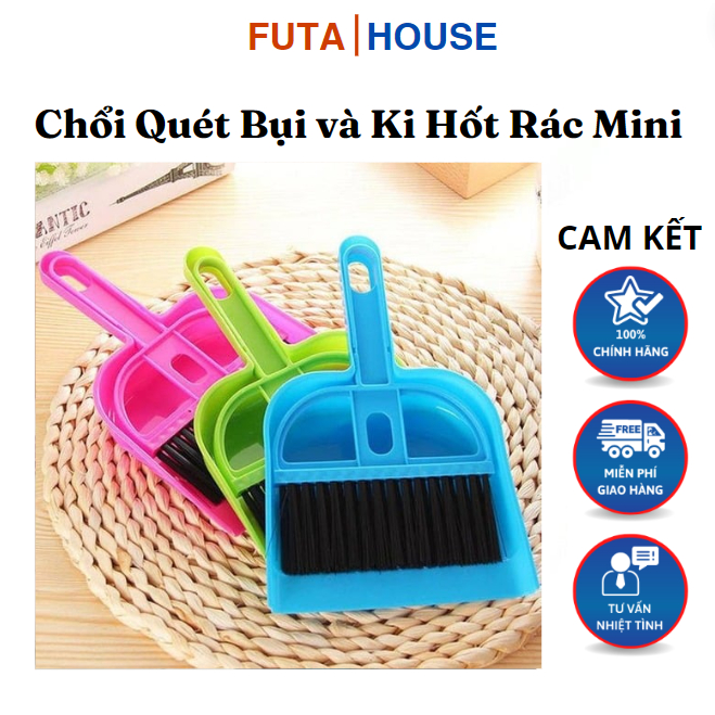 Chổi Quét Bụi và Ki Hốt Rác Mini | Shopee Việt Nam