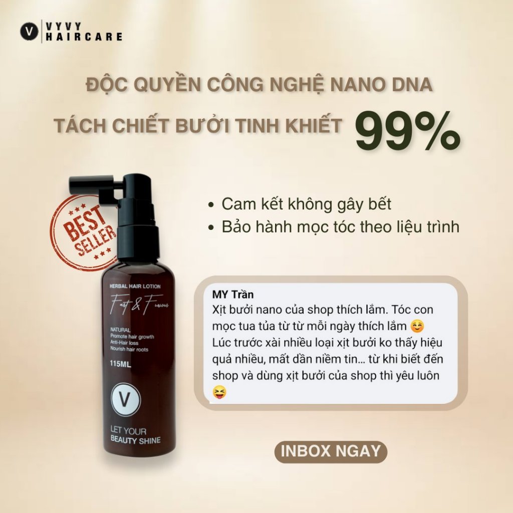 Ảnh Xịt bưởi Nano kích mọc tóc nhanh dài làm dày và giảm rụng tóc [QTFS]Vyvyhaircare  115ml V 4