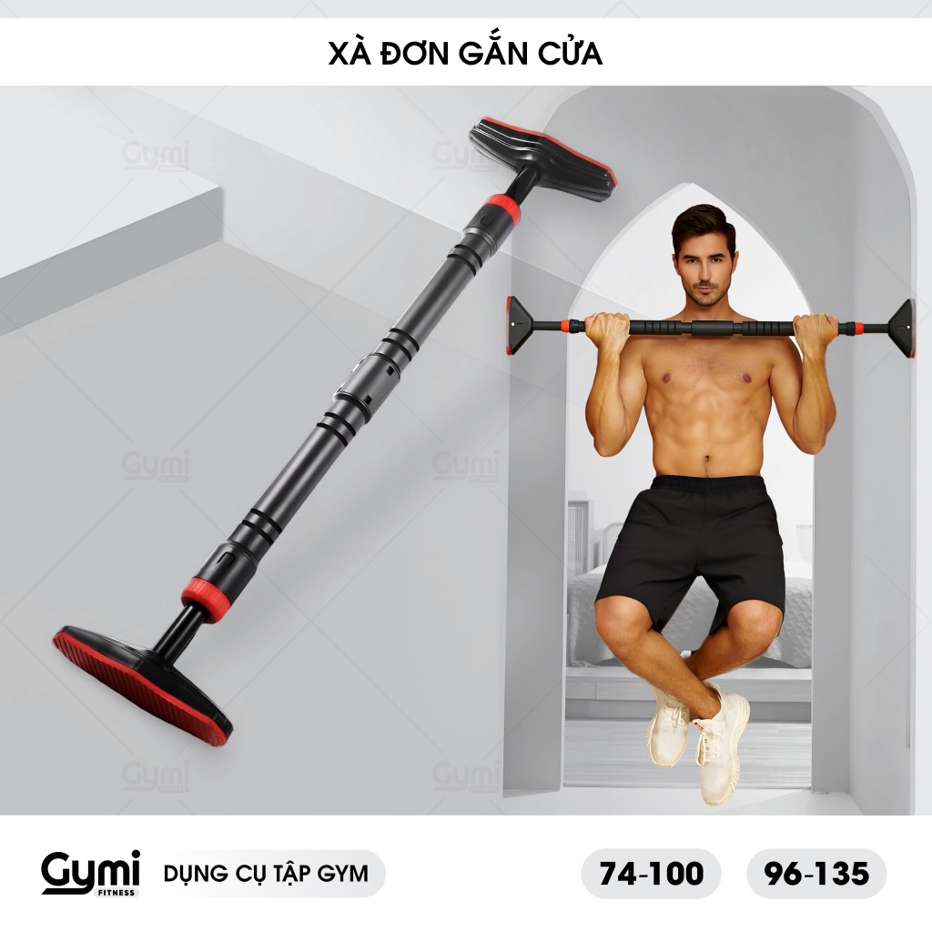Thanh Xà Đơn Gắn Cửa Đa Năng, Điều Chỉnh Được, Chịu Tải 200KG - Dụng Cụ Tập Luyện Tại Nhà - XaDon