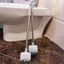 Cây cọ toilet chà sàn đầu tròn, cán Inox cao cấp - tiện dụng, siêu bền