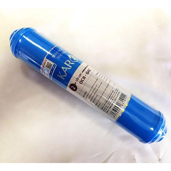 Lõi Lọc Nước Smax Duo Số 2 KAROFI OCB Nhỏ Than Hoạt Tính Dòng Cắm Nhanh - Hàng Chính Hãng