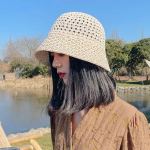 Mũ nón rộng vành cói AAA iLita đi biển cao cấp thời trang vintage Gaucho