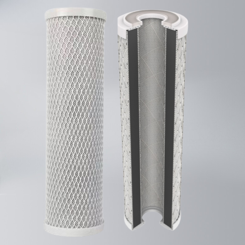 Lõi Lọc Smax Duo 3 Post Carbon Karofi - CTO Lưới Than Hoạt Tính Lắp Ở Vị Trí Số 2 Hoặc 3 Tùy Model Cho Máy Lọc RO