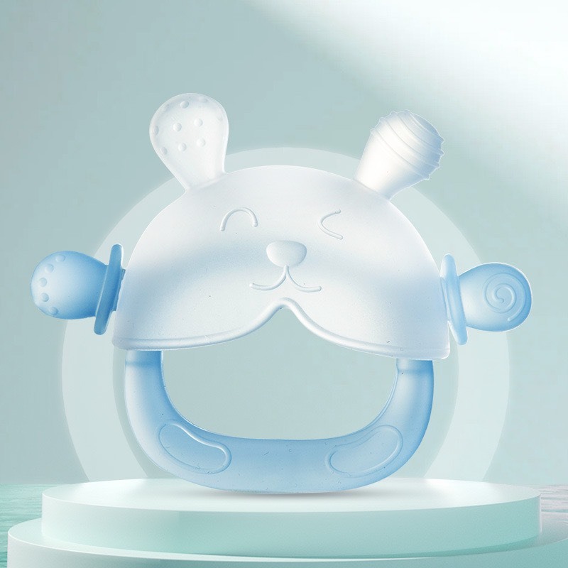 Ảnh Gặm Nướu Cho Bé Xỏ Tay Hình Gấu KidAndMom Đồ Chơi Gặm Nướu Silicone Siêu Mềm An Toàn Cho Bé Sơ Sinh 3