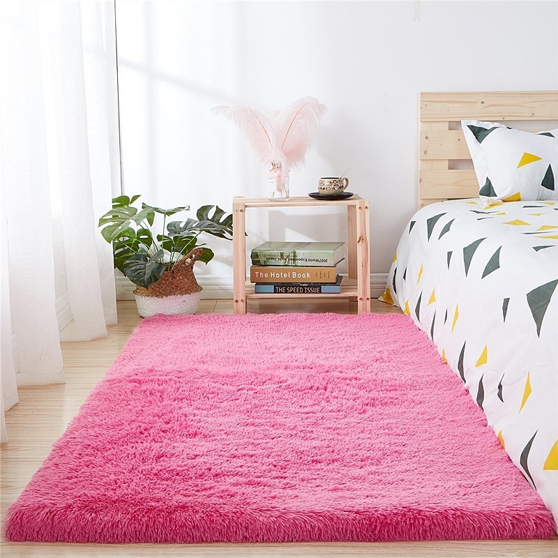 Thảm lông trải sàn giá rẻ 2m x 1m6 - thảm lông loang hàng loại 1