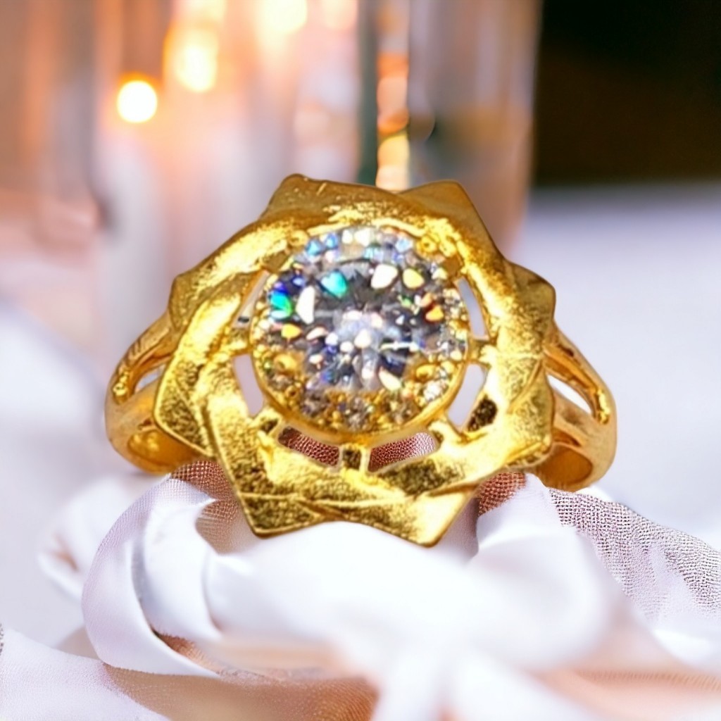 Women's Gold-Plated Ring by Nguyễn Ngọc Jewelry