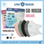 Khẩu trang 5D Uni Mask 3 lớp kháng khuẩn hàng chính hãg côngty