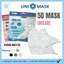 Khẩu trang 5D Uni Mask 3 lớp kháng khuẩn hàng chính hãg côngty