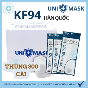 Khẩu trang 4 Lớp KF94 UNI MASK Chống Bụi Mịn, Kháng khuẩn hàng Cao Cấp Chính Hãng