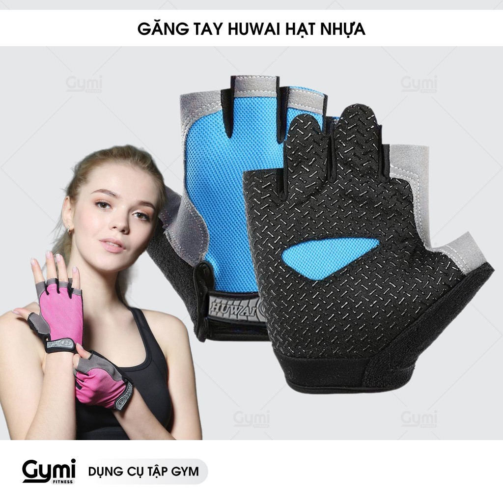 Găng Tay Huwai Hạt Nhựa Tập Gym , Chạy Xe Đạp Siêu Thoáng Mát - GT-HuwaiHatNhua