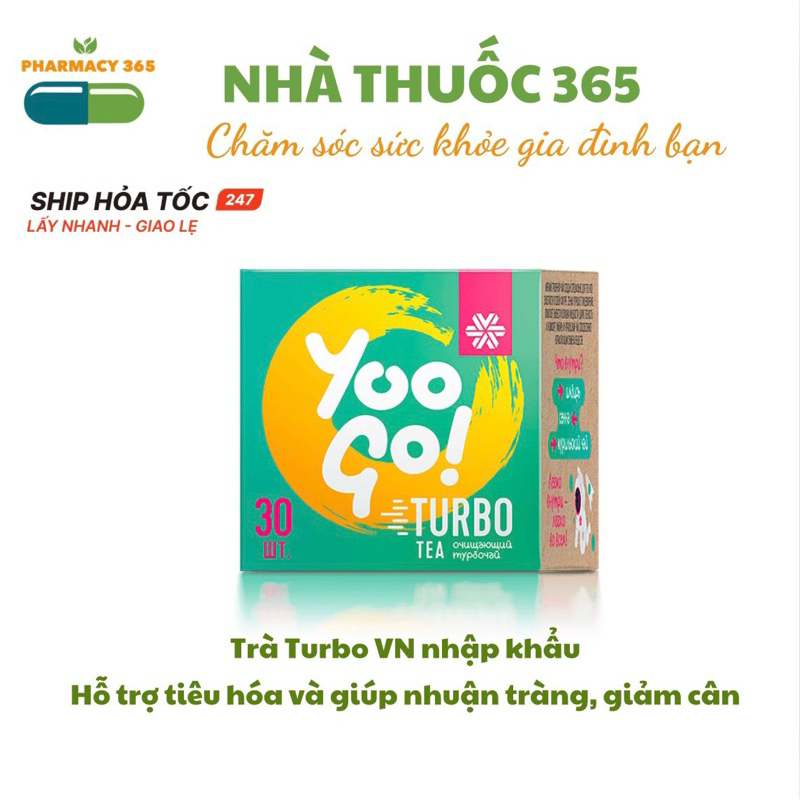 Trà thảo mộc Yoo Go Turbo Tea siberian, Hỗ trợ giảm cân - hộp 30 gói ...
