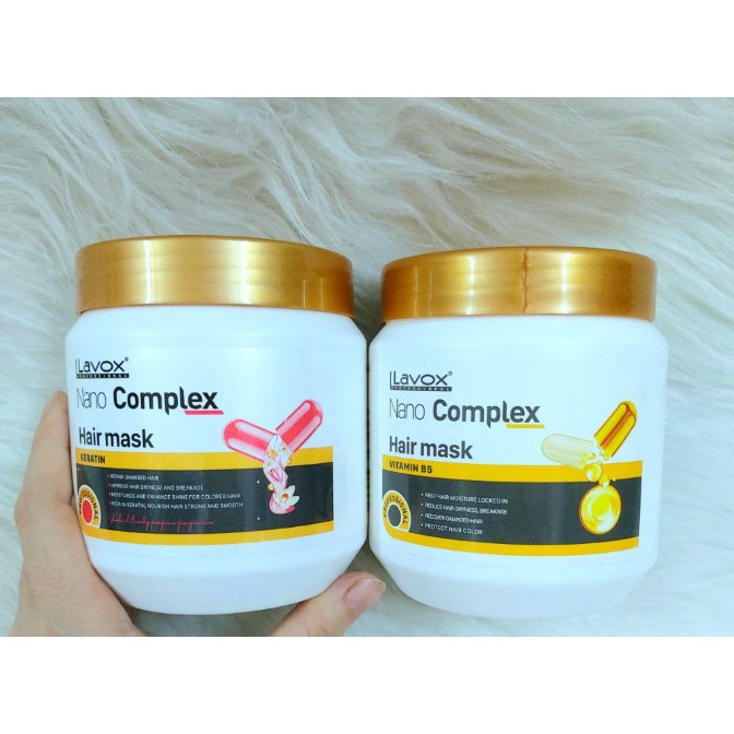 Hấp Dầu - Ủ Tóc Lavox Nano Complex Siêu Mềm Mượt Bóng Mịn 500ml & 1000ml