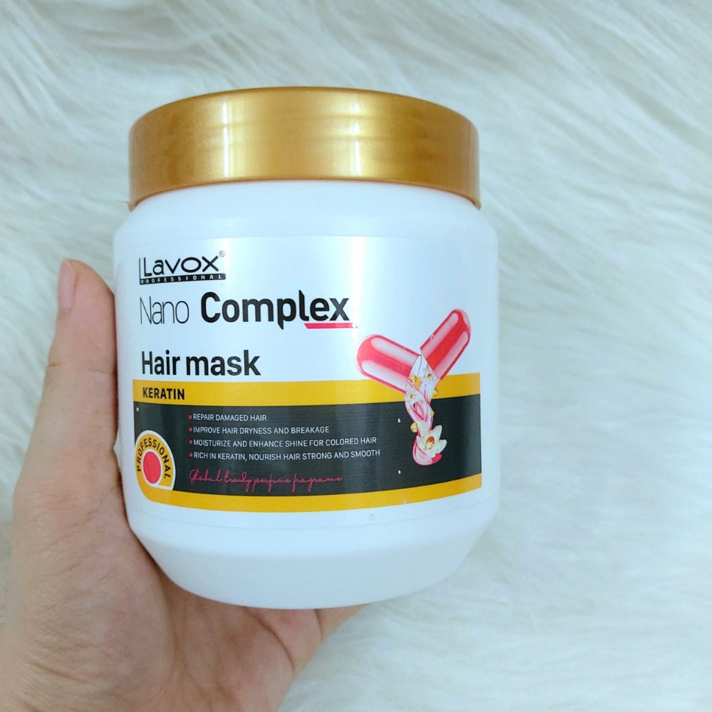 Hấp Dầu - Ủ Tóc Lavox Nano Complex Siêu Mềm Mượt Bóng Mịn 500ml & 1000ml