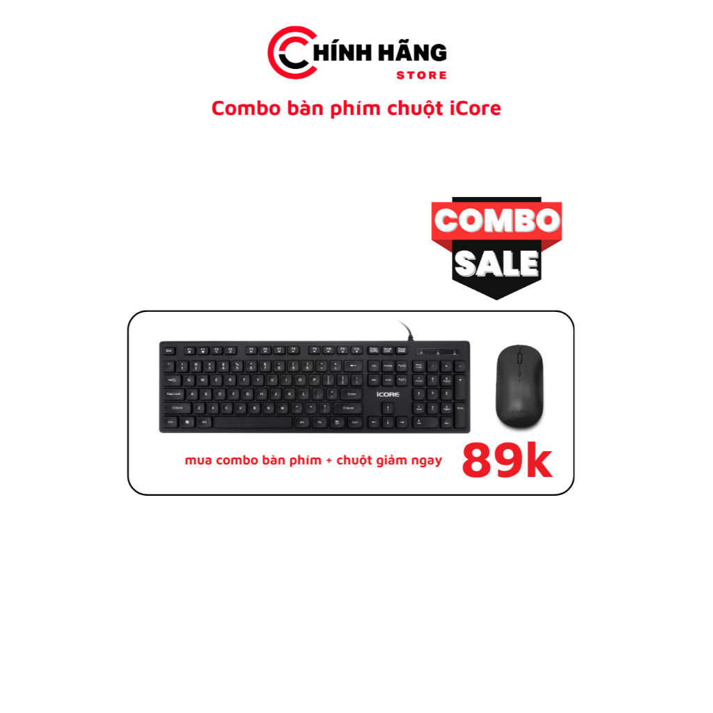 Combo bàn phím chuột iCore - Hàng Chính Hãng | Shopee Việt Nam