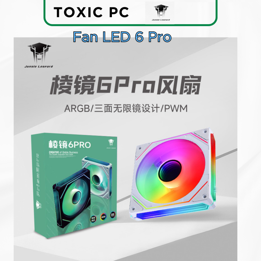 Fan vô cực , Quạt tản nhiệt, Jungle Leopard 6Pro Fan Led ARGB vô cực ...