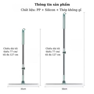 Chổi gạt nước sàn nhà tắm PVL 52cm quét nhà thông minh gạt sạch nhà tắm chống trượt new 2025