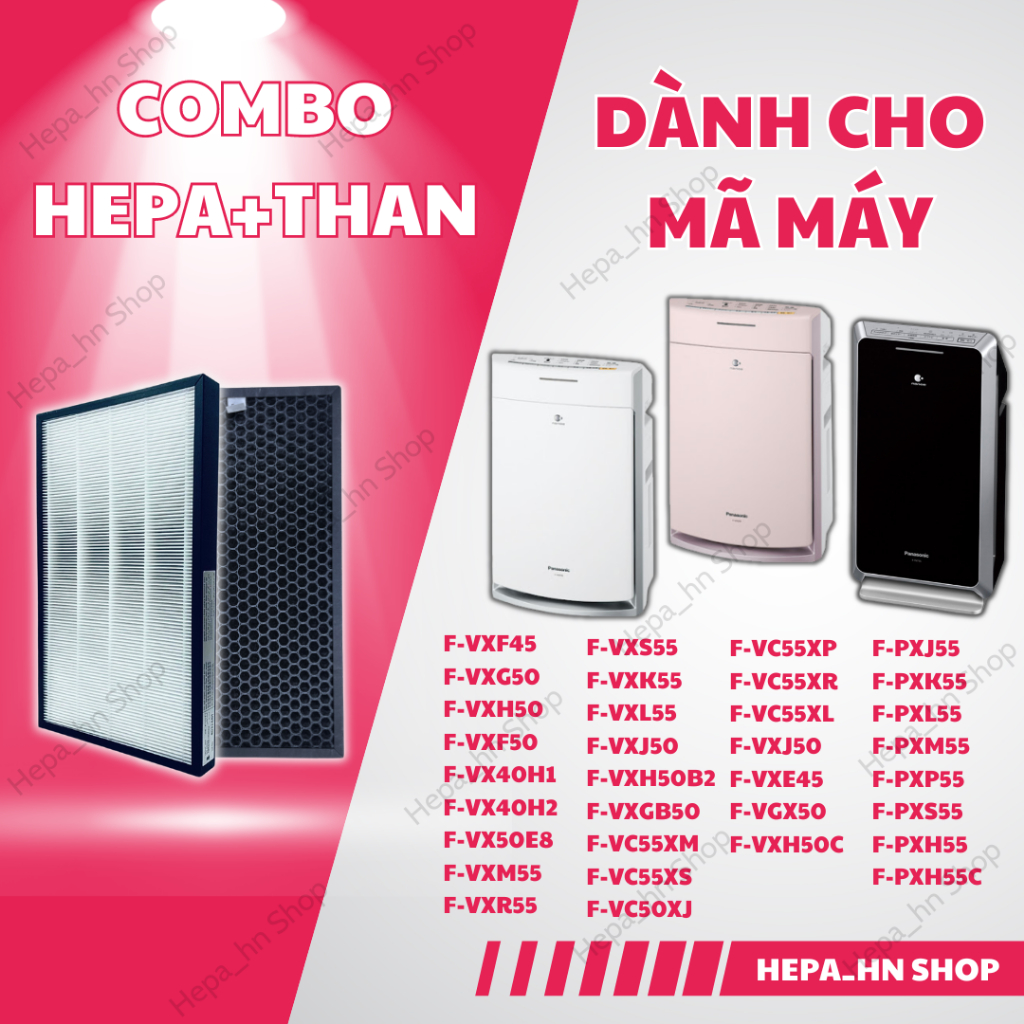 Màng lọc không khí Panasonic F-VXG50, VXF45, VXF50, VC55XP, VXE45, VC55XL.  Lõi lọc Panasonic giá rẻ | Shopee Việt Nam