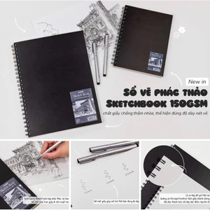 KLONG 🐻🏡 Sổ vẽ phác thảo Sketch Book A5/m giấy trơn / giấy vân 150gsm / 300gsm / 320gsm; MS: 762 - 788 - 785 - 780 - 770