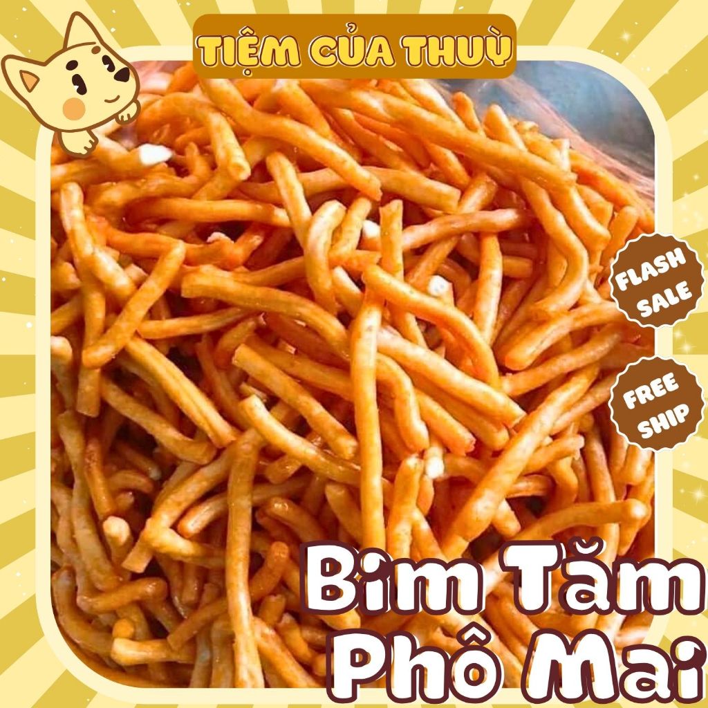 500G Snack Bim Tăm PHÔ MAI, Bim Bim Tăm Que (Snack Tổng Hợp) Thơm Ngon Giòn Tan