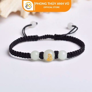 Vòng tết chỉ may mắn tuổi khỉ - Màu đen - Vòng tay cho nữ tuổi thân - May mắn tài lộc