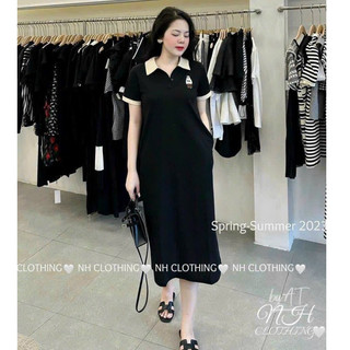 VÁY BẦU CỔ POLO 2 MẦU SIÊU XINH { Freeship }