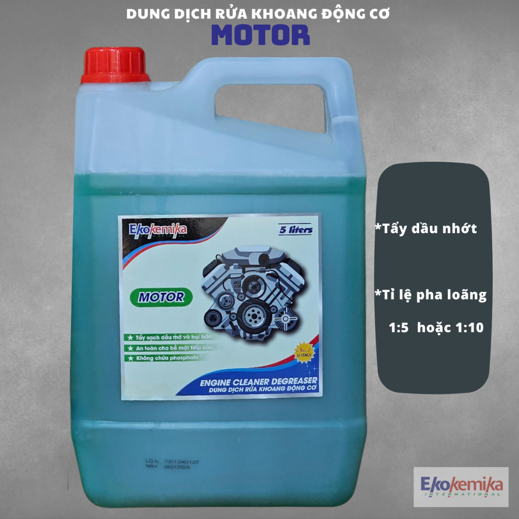 [EKOKEMIKA] - MOTOR - DUNG DỊCH TẨY DẦU NHỚT VỆ SINH KHOAN MÁY