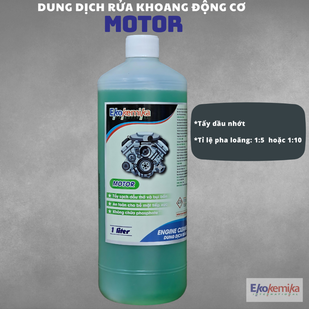 [EKOKEMIKA] - MOTOR - DUNG DỊCH TẨY DẦU NHỚT VỆ SINH KHOAN MÁY