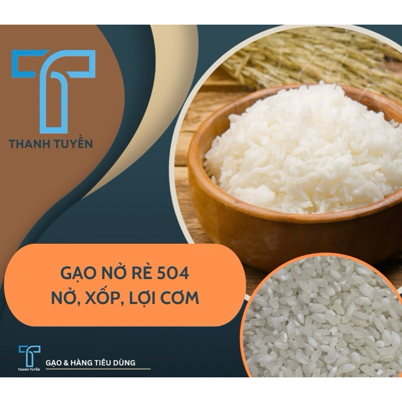 Gạo Nở Xốp 504 - Gạo Nở Rẻ Bao 5Kg | Shopee Việt Nam