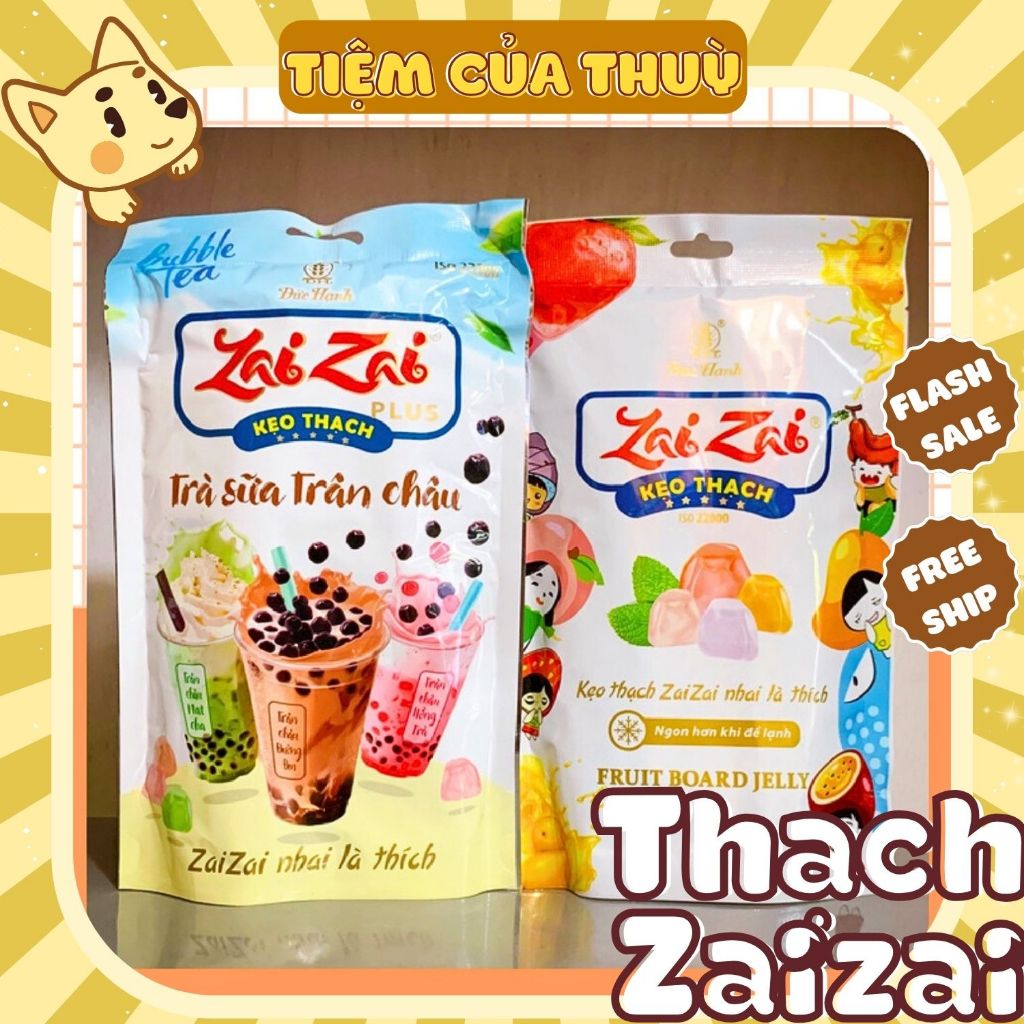Thạch Rau Câu - Kẹo Thạch Thanh ZaiZai Đức Hạnh - 320gr 🍎Mix Vị Trái ...