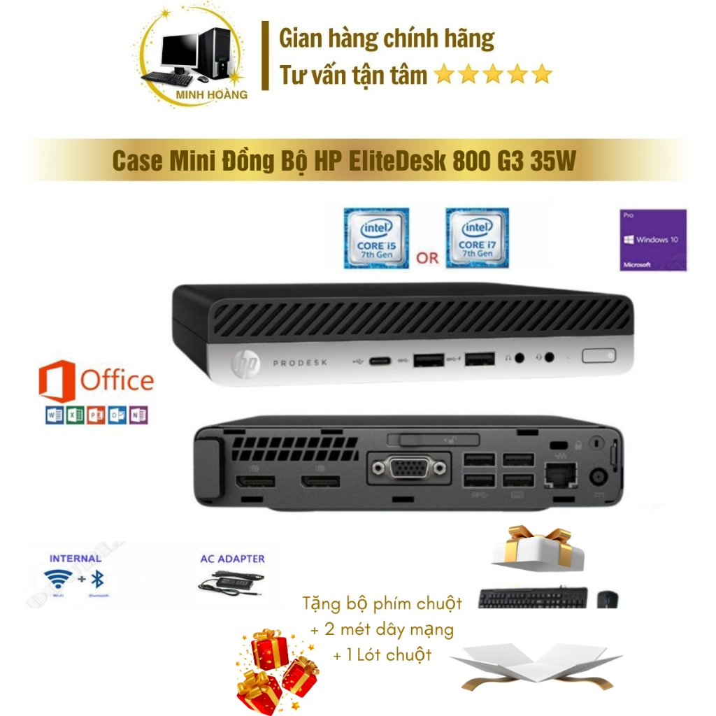 Máy Tính Case Đồng Bộ HP EliteDesk 800 G3 35W Mini PC Computer - Intel ...