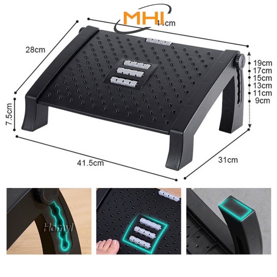 💥Freeship+✔️Ergonomic Footrest Ghế Gác Chân Công Thái Học Ghế Kê Chân Văn Phòng | BigBuy360 - bigbuy360.vn
