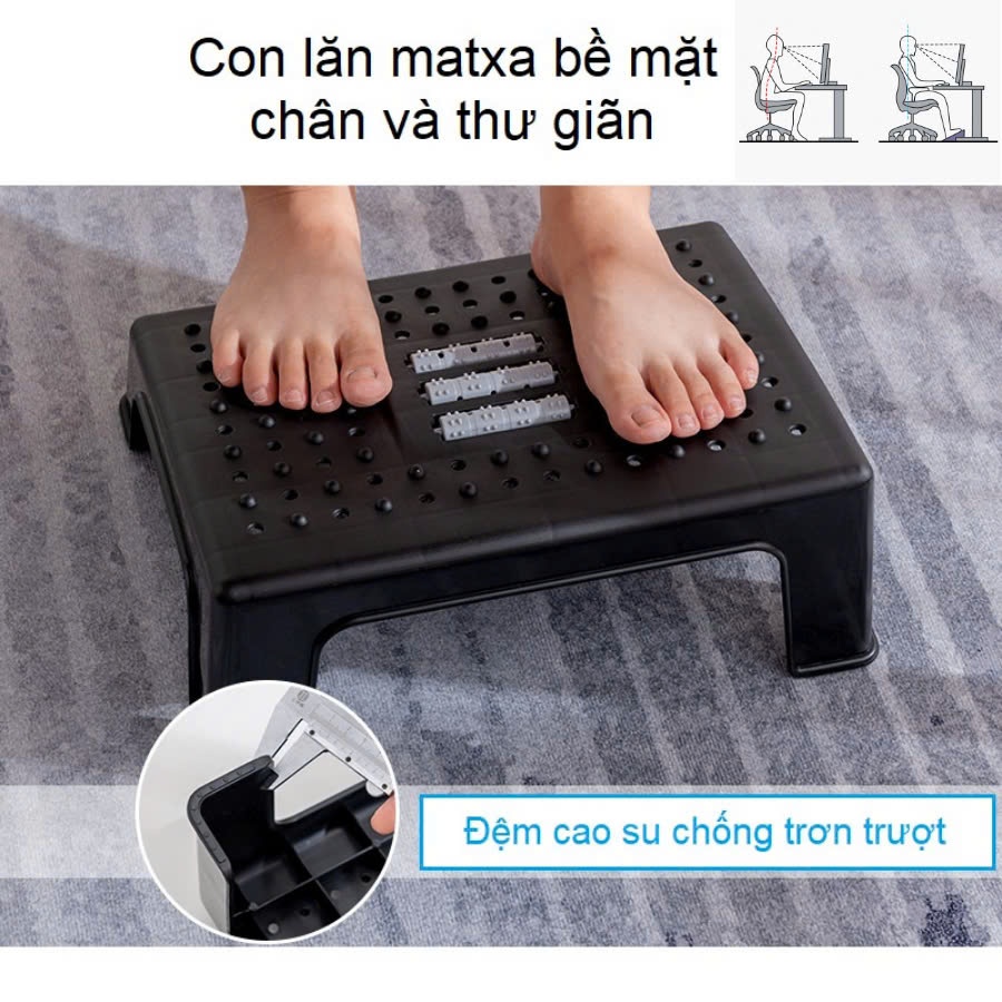 💥Freeship+✔️Ergonomic Footrest Ghế Gác Chân Công Thái Học Ghế Kê Chân Văn Phòng | BigBuy360 - bigbuy360.vn