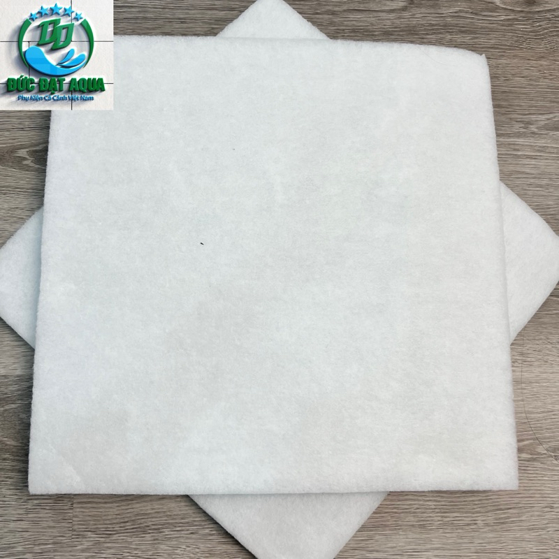 Bông lọc nước trắng size 50x50x3cm vật liệu lọc bể cá loại dày tốt k tạp chất 3