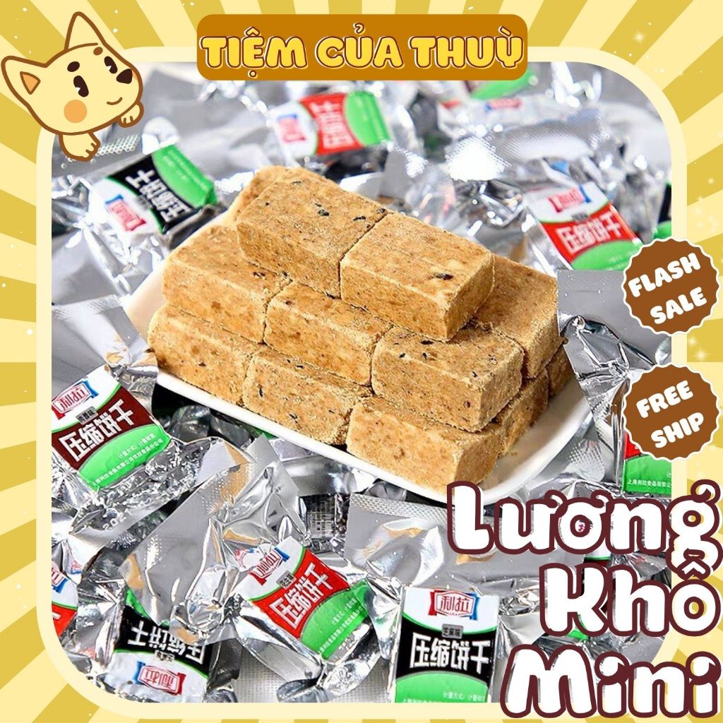 (Lẻ) Lương Khô Mini Đủ Vị - Lương Khô Nén Lila Thượng Hải, đồ ăn vặt ...