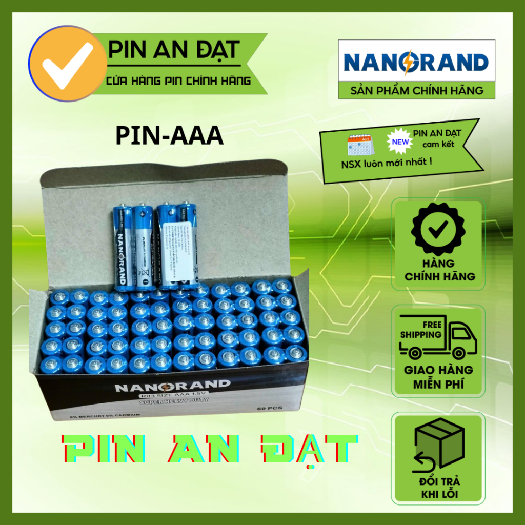 Hộp 60 Viên pin AAA pin đũa super cell chất lượng cao | Shopee Việt Nam