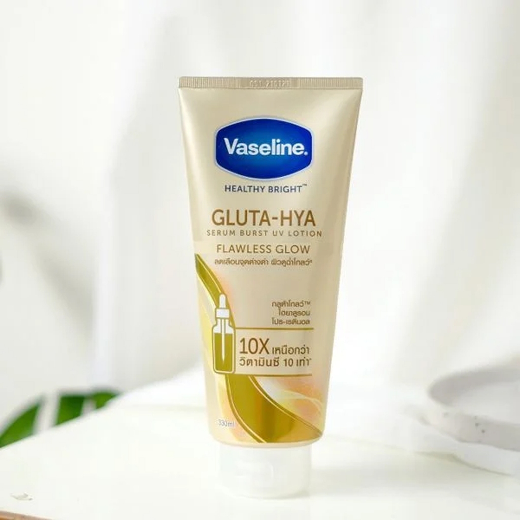 [Combo 1 tặng 1] Dưỡng Thể Vaseline Healthy Bright Gluta-hya 330mL TẶNG Dưỡng Thể Vaseline Ove