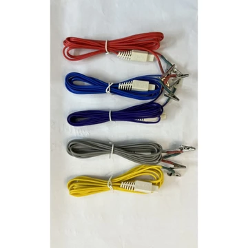 Bộ 5 dây châm cứu giắc đúc dẹt dùng cho máy châm cứu, máy điện châm KWD-808I