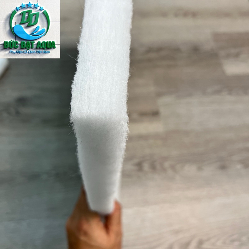 Bông lọc nước trắng size 50x50x3cm vật liệu lọc bể cá loại dày tốt k tạp chất 4