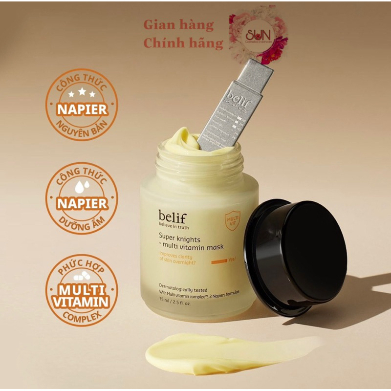 MẶT NẠ NGỦ BELIF SUPER KNIGHT MULTI VITAMIN MASK - 75ML