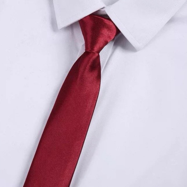 Cà vạt đỏ đô , cavat nam | Shopee Việt Nam