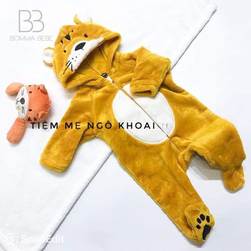 [HÀNG SẴN SIÊU ĐỘC] Body liền tất khoá kéo hổ đáng yêu