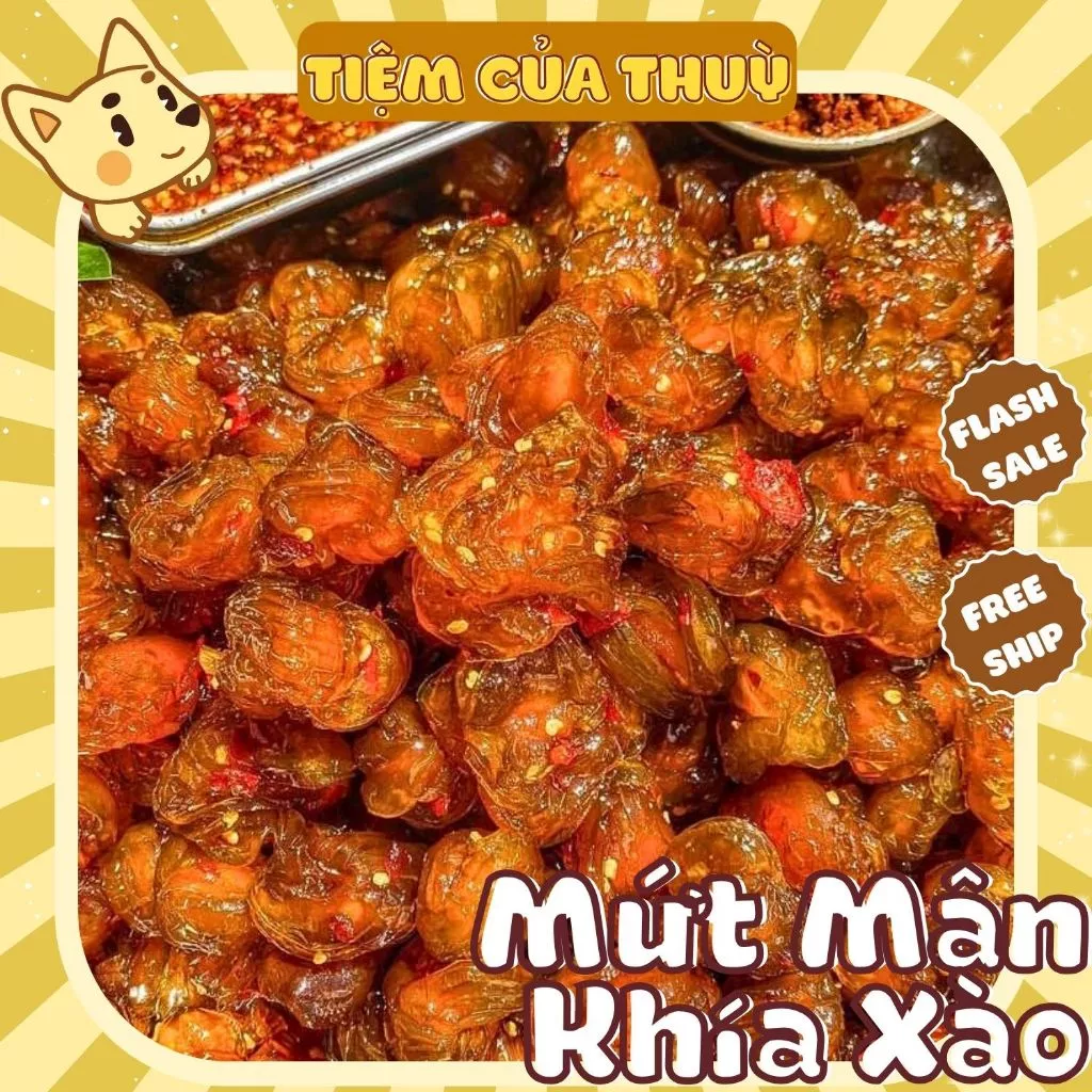 500G Mận Khía Xào Dẻo Ngon, Mứt Mận Khía Đặc Sản Hà Nội, Ô Mai - Mứt Tết, đồ ăn vặt