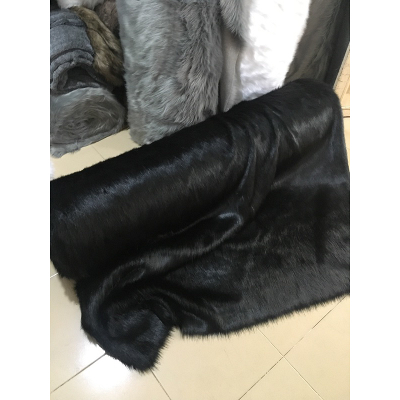 Thảm Lông Màu Đen Lông Dài Cao Cấp - Thảm Lông Đen Dài 5cm