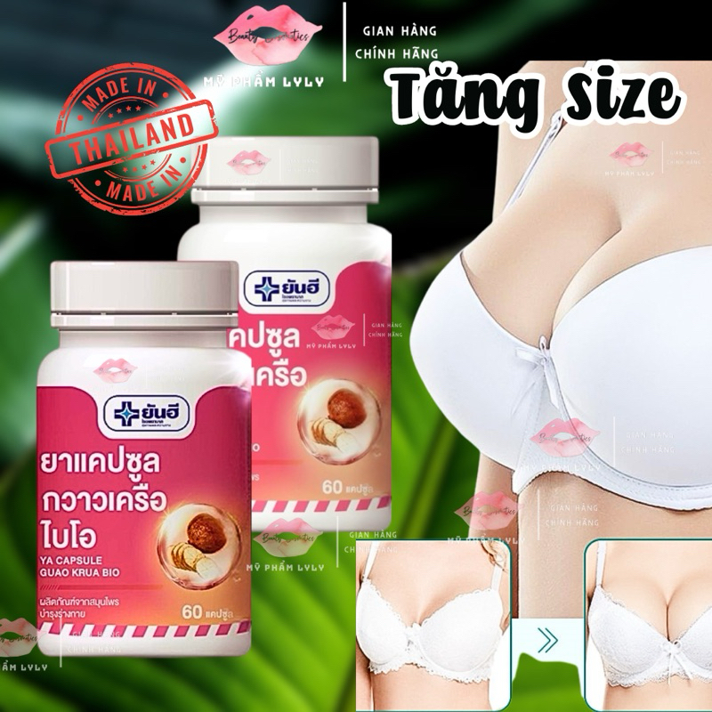 (Chính Hãng)Sâm tố nữ nở ngực Yanhee Ya Capsule Guao Krua Bio - Thái Lan 60 viên