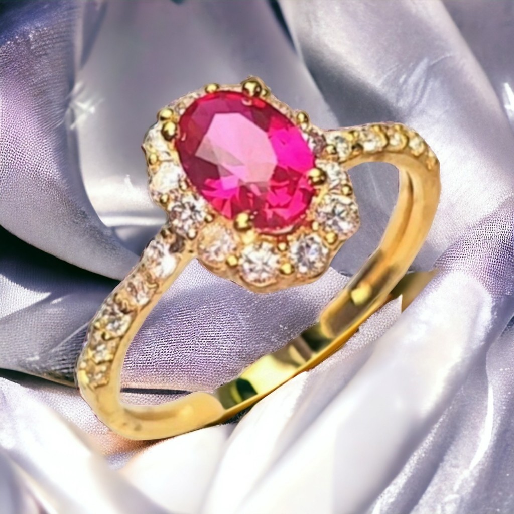 Women's Gold-Plated Ring by Nguyễn Ngọc Jewelry