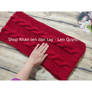 Khăn ống đan tay, Khăn ống handmade cẩn thận từng mũi